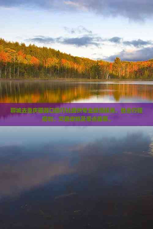 聊城至重庆磁器口专业旅行社服务全解析